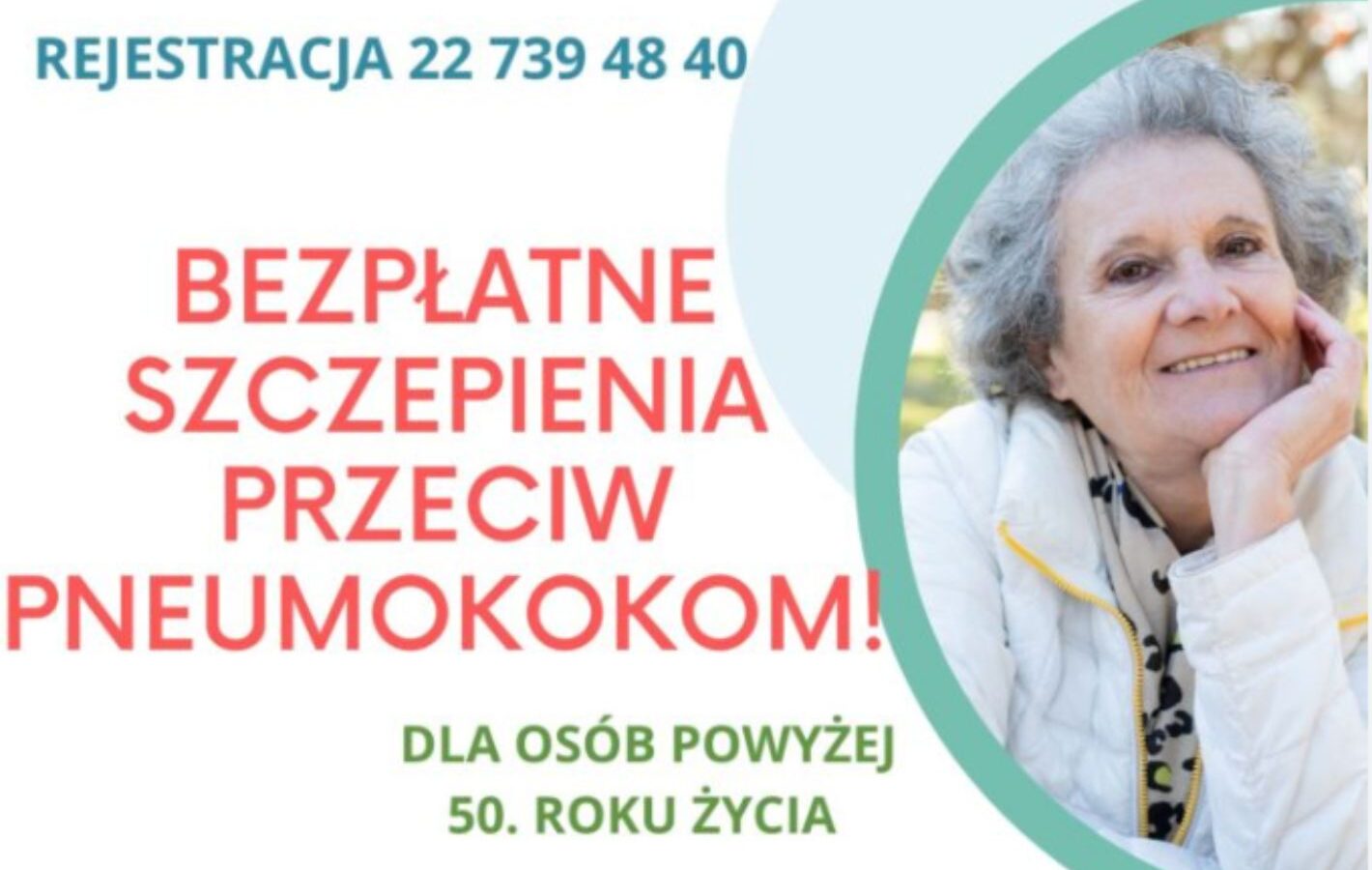 Bezpłatne szczepienia p/c pneumokokom dla seniorów!