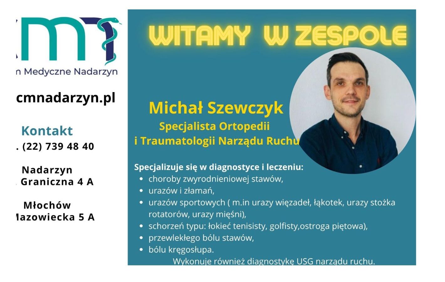 Nowy ortopeda w CMN