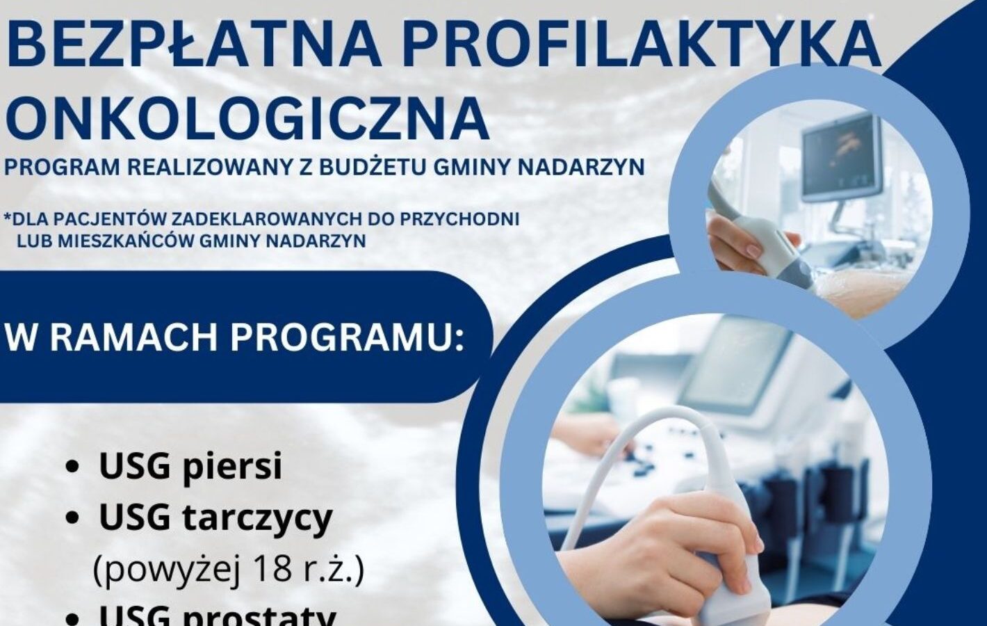 USG w ramach gminnego programu