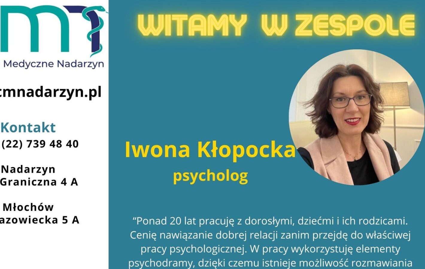 Psycholog w zespole