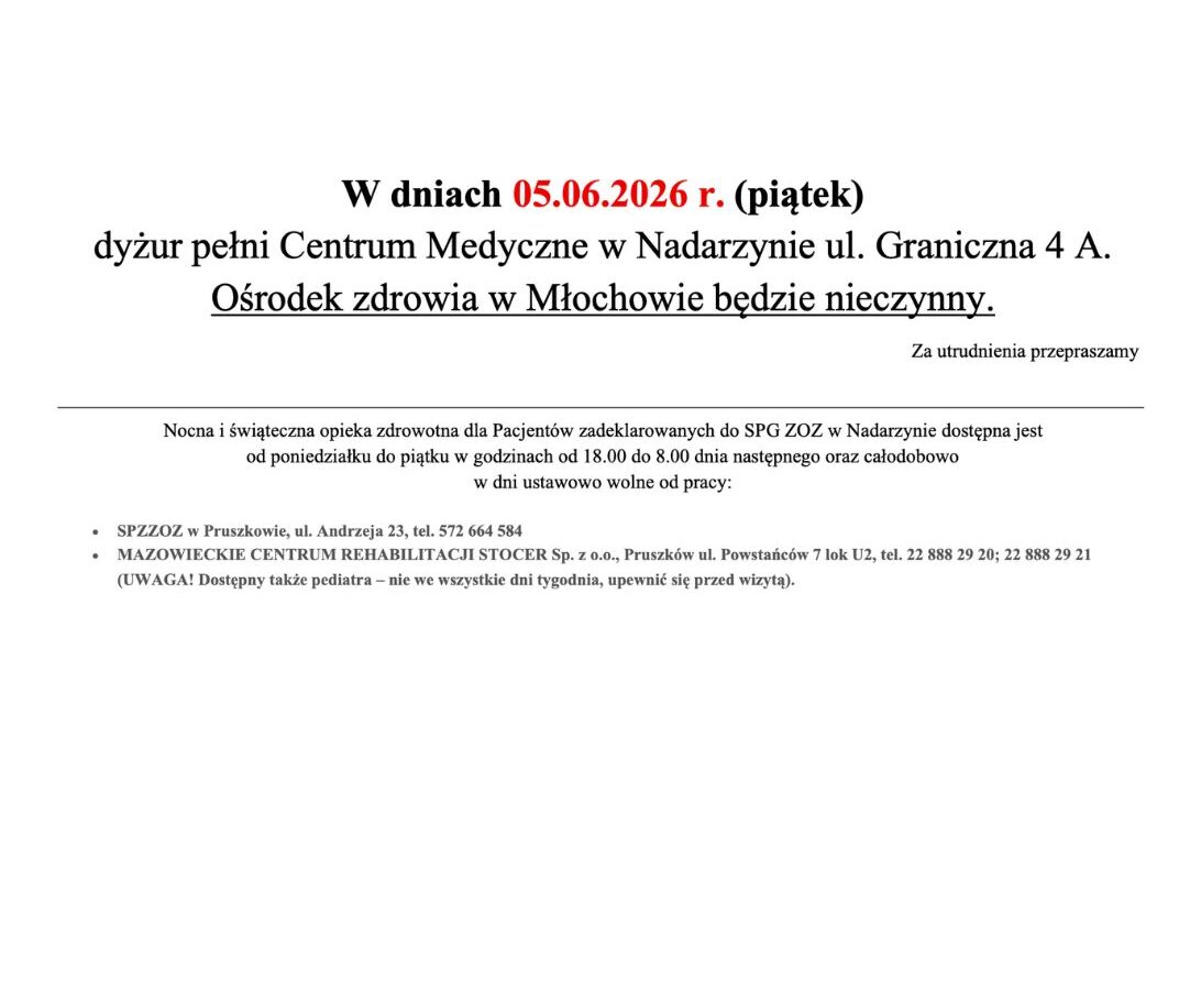 Dyżur 05.06.2026